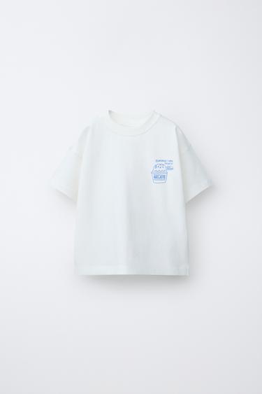 PRINTED T-SHIRT - White by Zara