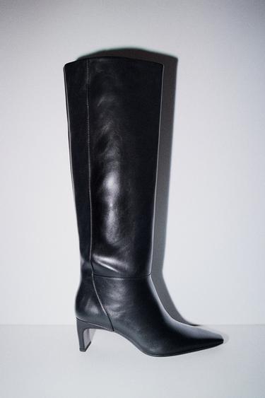 KITTEN HEEL BOOTS - Black by Zara
