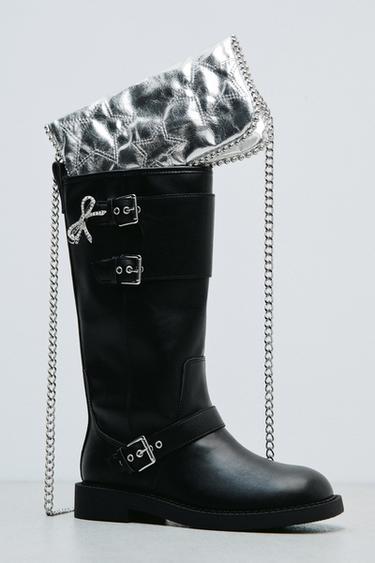 METALLIC STAR BAG - Silver by Zara