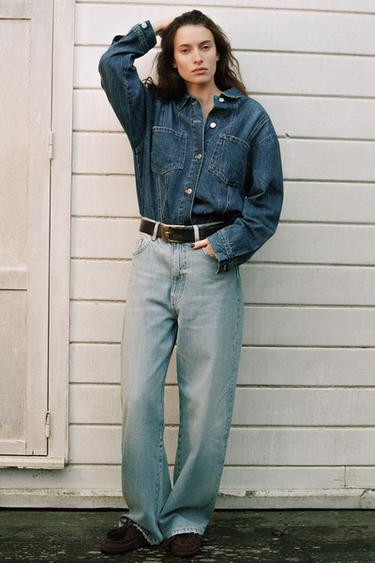 TRF DENIM OVERSHIRT - Blue by Zara - Image 0
