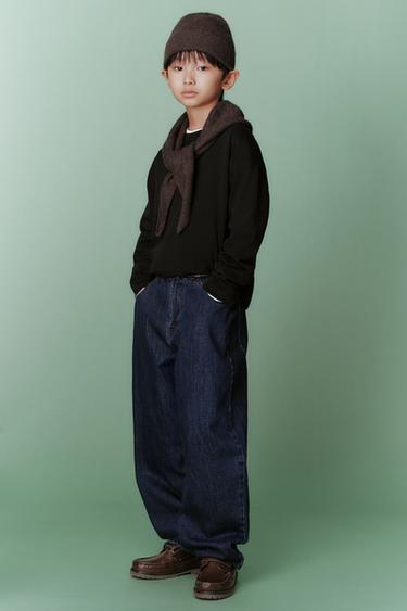balloon JEANS WITH FLEECE LINING - Blue by Zara