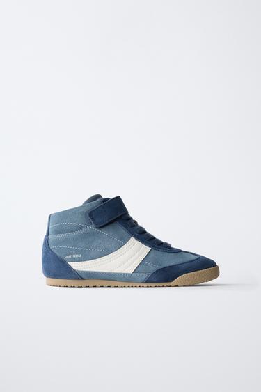 BOXING HIGH-TOP SNEAKERS - Blue by Zara