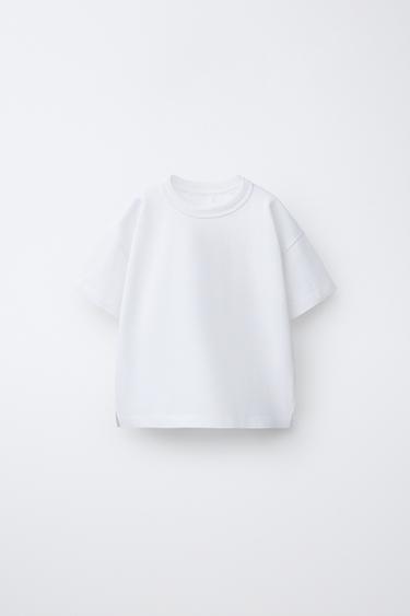 PLAIN HEAVY WEIGHT T-SHIRT - Oyster-white by Zara
