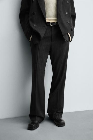 STRIPED SUIT TROUSERS - striped by Zara