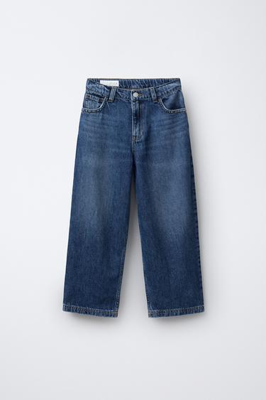 RELAXED BAGGY JEANS - Mid-blue by Zara