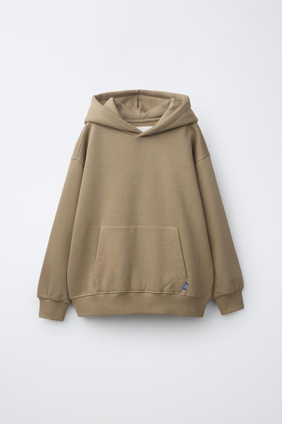 PLAIN HOODIE - Light brown by Zara - Image 0