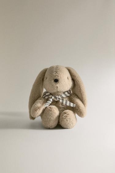 CHILDREN'S BUNNY SOFT TOY WITH BOX - Dark beige by Zara