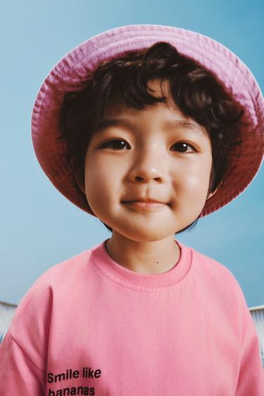 T-SHIRT WITH BANANA PRINT - Pink by Zara