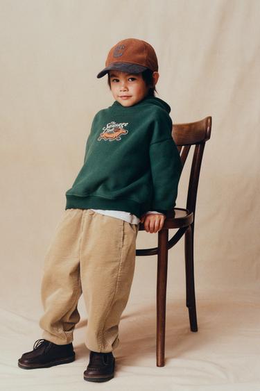 DACHSHUND HOODIE - Green by Zara