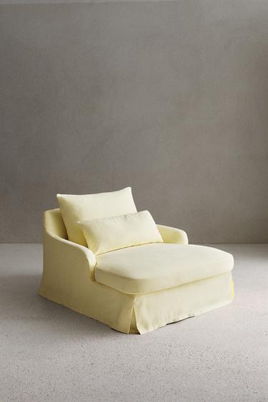 LOVESEAT 01 LINEN COVER - Light yellow by Zara