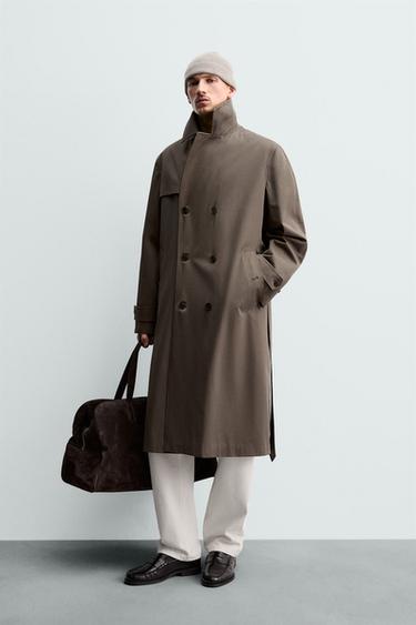 WATER-REPELLENT TRENCH COAT MANTECO® ORIGINS - Brown / Taupe by Zara