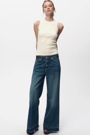 Z1975 WIDE LEG HIGH-RISE JEANS - Mid-blue by Zara - Image 0