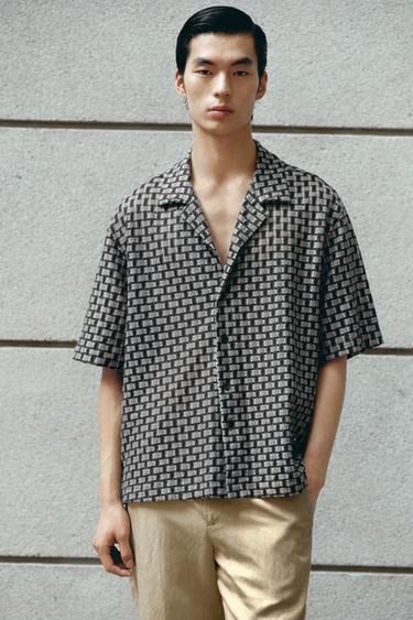 TEXTURED SHIRT - Black by Zara