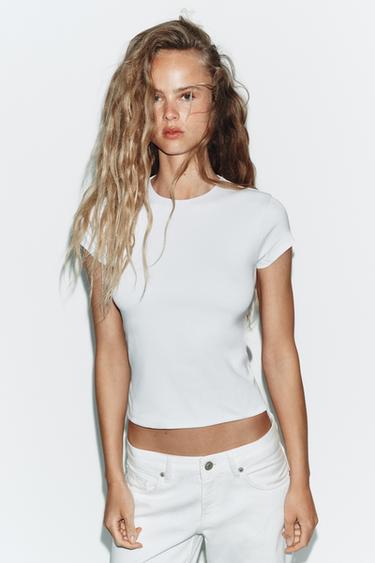 OPEN BACK TOP WITH BOWS - White by Zara