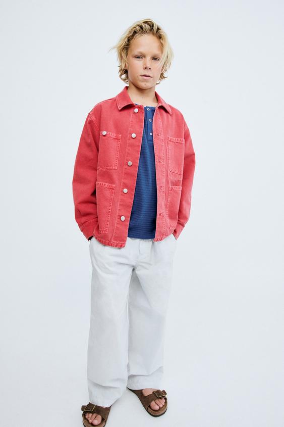 STORIESZ - RELAXED FIT POPLIN TROUSERS - Sky blue by Zara - Image 0