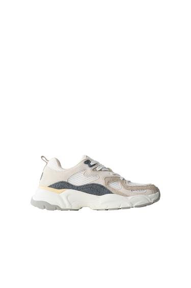 MULTI-PIECE TRAINERS - White by Zara