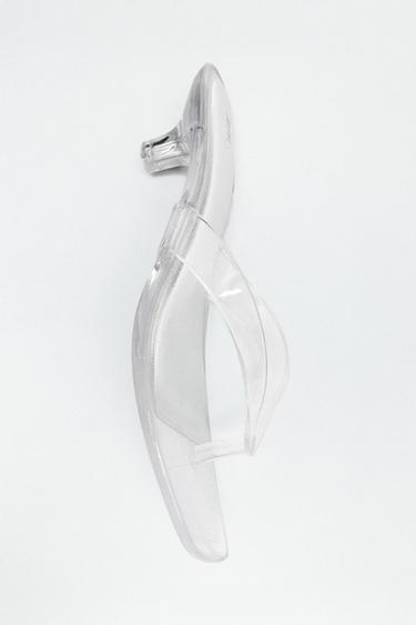 VINYL STRAP SANDALS - Transparent by Zara