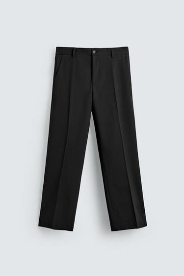 LOOSE-FITTING FLARED TROUSERS - Black by Zara