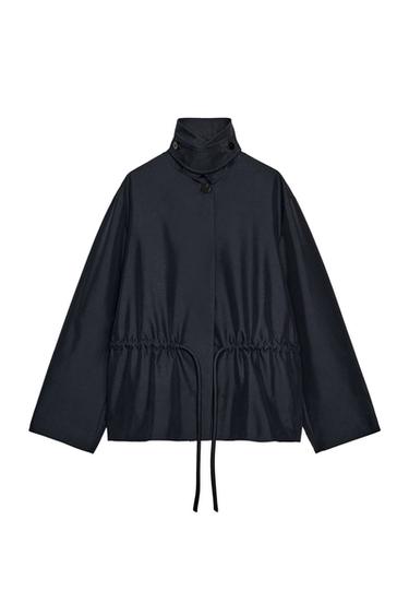 TAB PARKA ZW COLLECTION - Navy blue by Zara