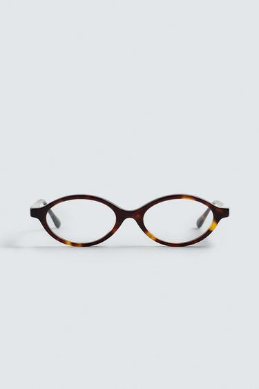 OVAL GLASSES - Tortoiseshell by Zara