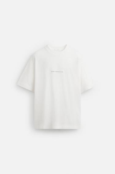 CONTRAST PATCH T-SHIRT - White by Zara