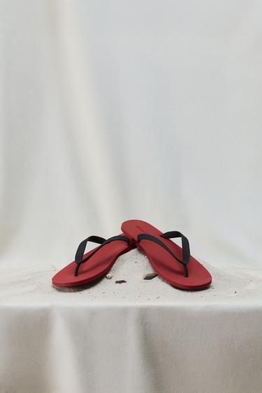 AARON LEVINE X ZARA STRAPPY SANDALS - Red by Zara