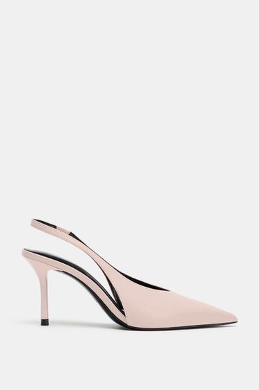 HIGH-HEEL SLINGBACK SHOES - Pink by Zara