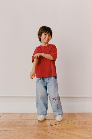 ORFAYO © EMBROIDERED T-SHIRT - Red by Zara