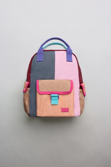 MULTICOLOURED BACKPACK - Pink by Zara