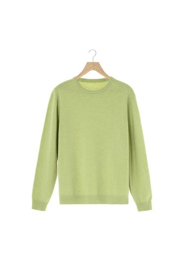 WOOL - ALPACA JUMPER - Lime by Zara
