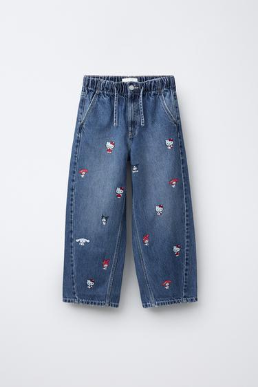 BARREL HELLO KITTY © SANRIO JEANS - Blue by Zara
