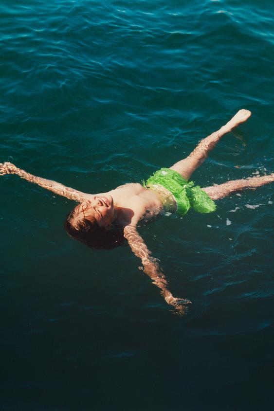 6-14 YEARS/ QUICK-DRY SWIM SHORTS - Neon green by Zara - Image 0