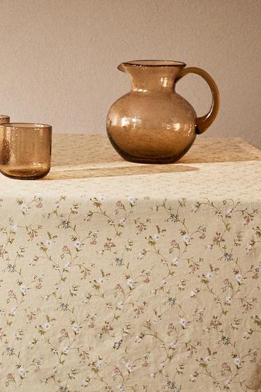 FLORAL COTTON TABLECLOTH - Butter by Zara