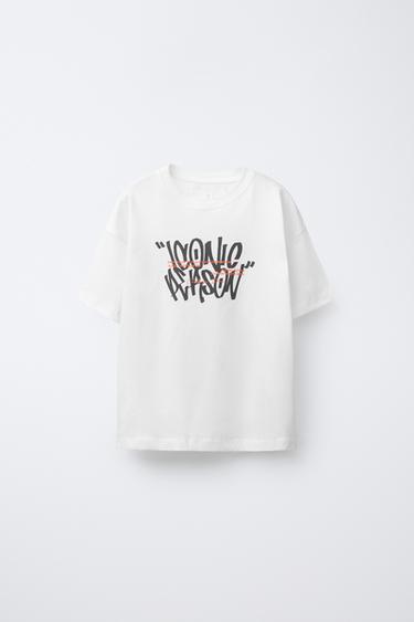 GRAFFITI PRINT T-SHIRT - White by Zara - Image 0