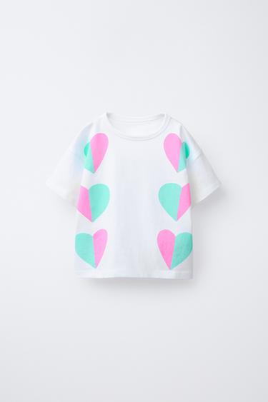 PRINTED T-SHIRT - Oyster-white by Zara - Image 0