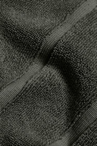 COTTON BATH MAT - Dark grey by Zara