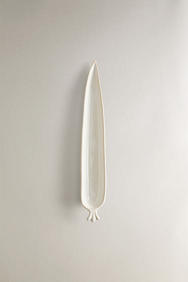 CARROT CERAMIC SERVING DISH - Cream by Zara