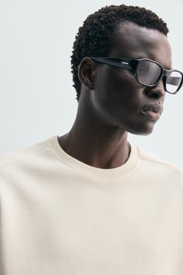 RELAXED FIT INTERLOCK SWEATSHIRT - Oyster-white by Zara