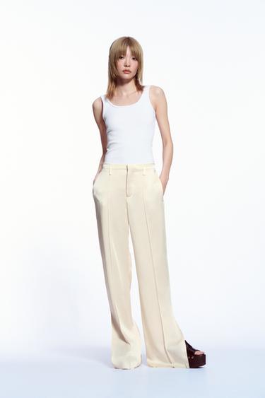RIBBED TOP - White by Zara