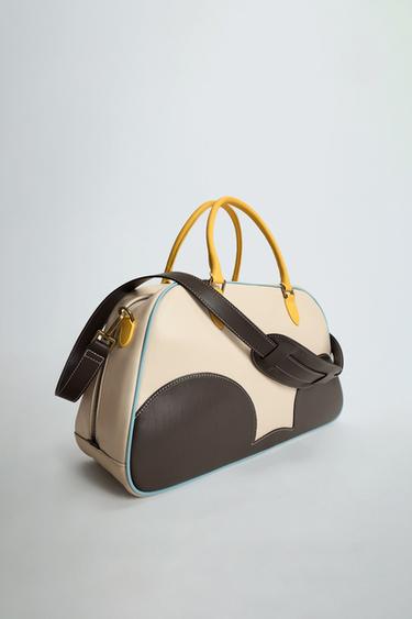 LEATHER CROSSBODY BAG HARRY LAMBERT FOR ZARA X DISNEY - Bone White by Zara