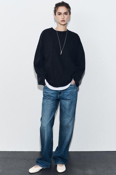 WASHED HEAVY COTTON T-SHIRT - Black by Zara - Image 0
