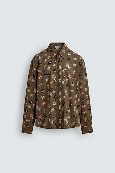 PETER PAN THE LOST BOYS SHIRT HARRY LAMBERT FOR ZARA X DISNEY - Brown by Zara