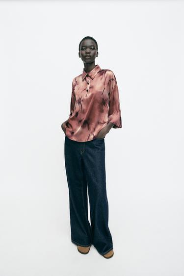 PRINTED SATIN SHIRT - Multicoloured by Zara - Image 0