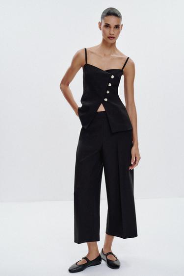 CULOTTE TROUSERS - Black by Zara