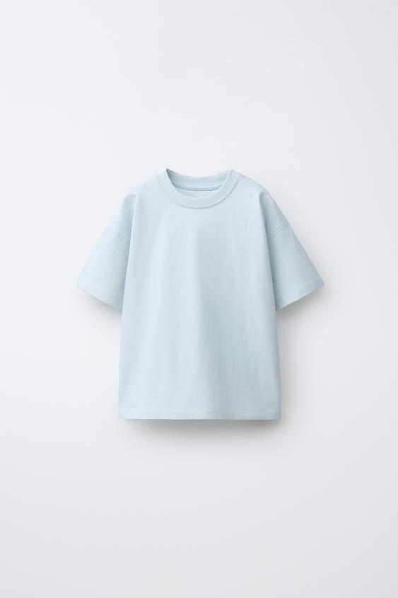 PLAIN T-SHIRT - Light blue by Zara - Image 0