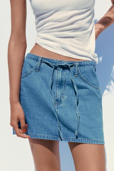 TRF DENIM MINI SKIRT - Blue by Zara