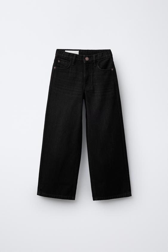 WIDE-LEG JEANS - Black by Zara - Image 0