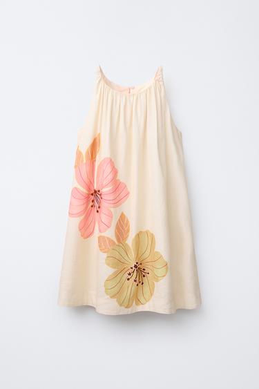 FLORAL DRESS - Ecru by Zara - Image 0