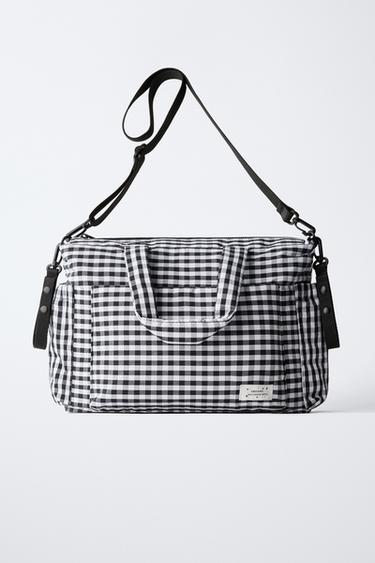 CHECK MATERNITY BAG - Black by Zara