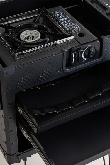 FOLDING CAMPING KITCHEN - Black by Zara